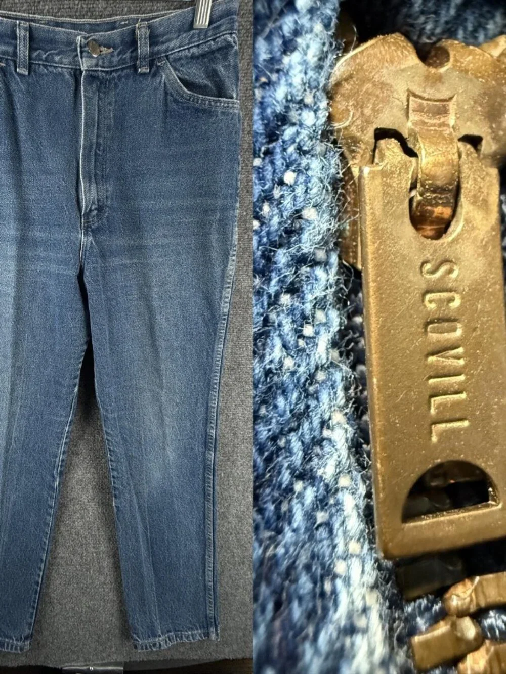 VTG Wrangler Scovill Misses Women Blue Denim Jeans USA Made MX319KA